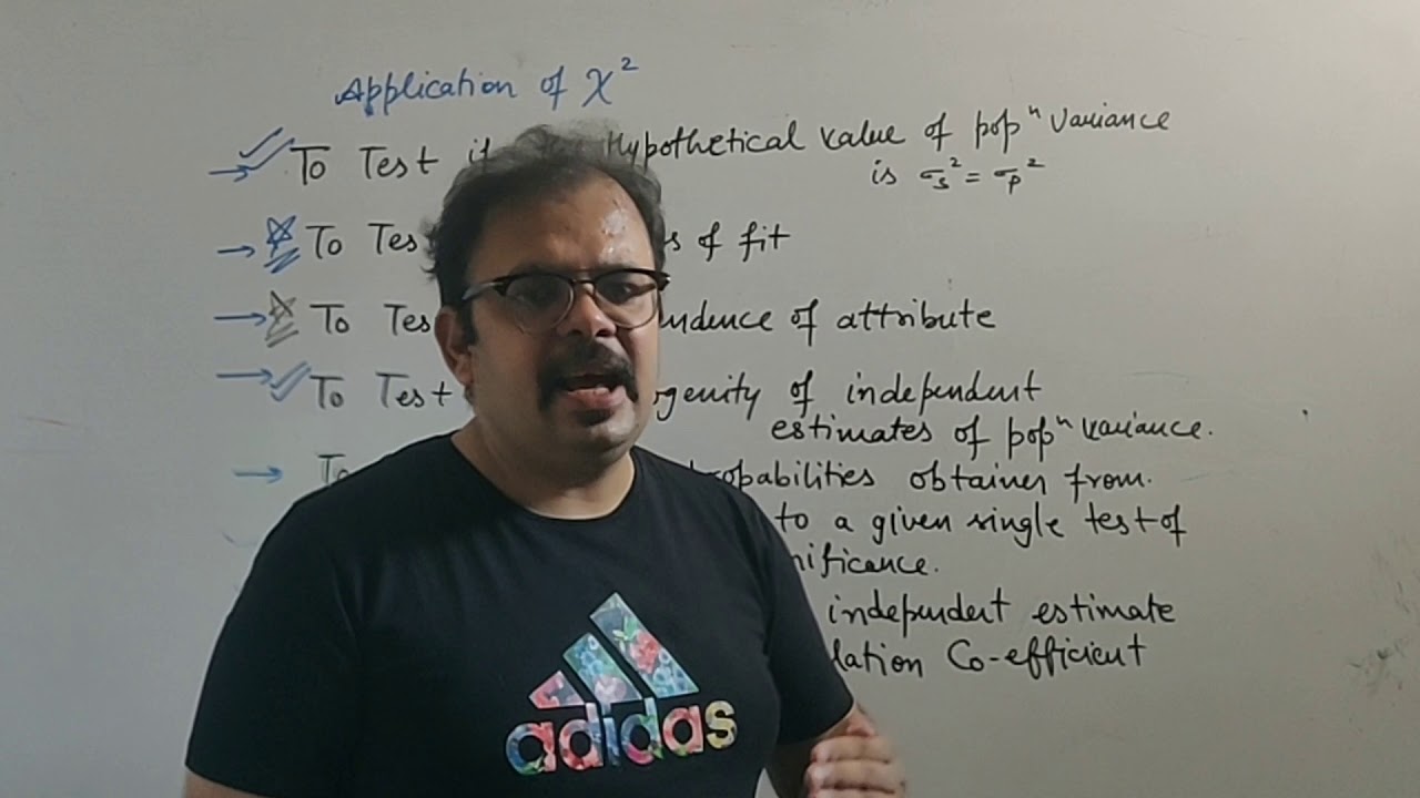 Application of chi-square