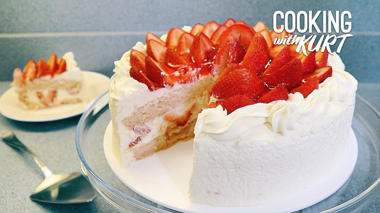 Vizco's Strawberry Shortcake: Whipped Cream, Fresh Strawberries & Gelatin Glaze | Cooking with Kurt