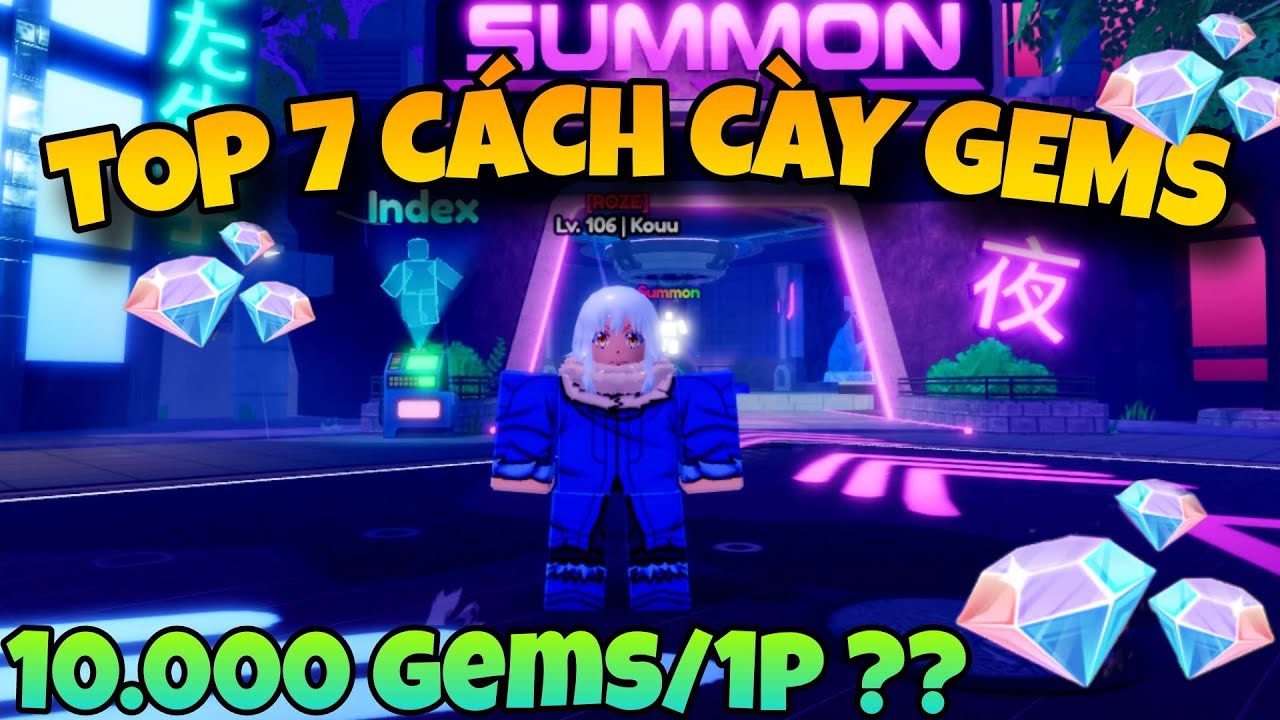 TOP 7 Cách Cày GEMS Trong Anime Defenders
