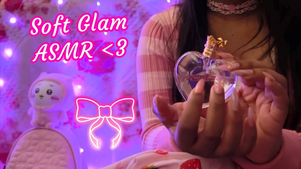 (Almost!) 1 Hour of Soft Glam ASMR 🎀🌸 | Celebrating 100 Subscribers 🎉💕