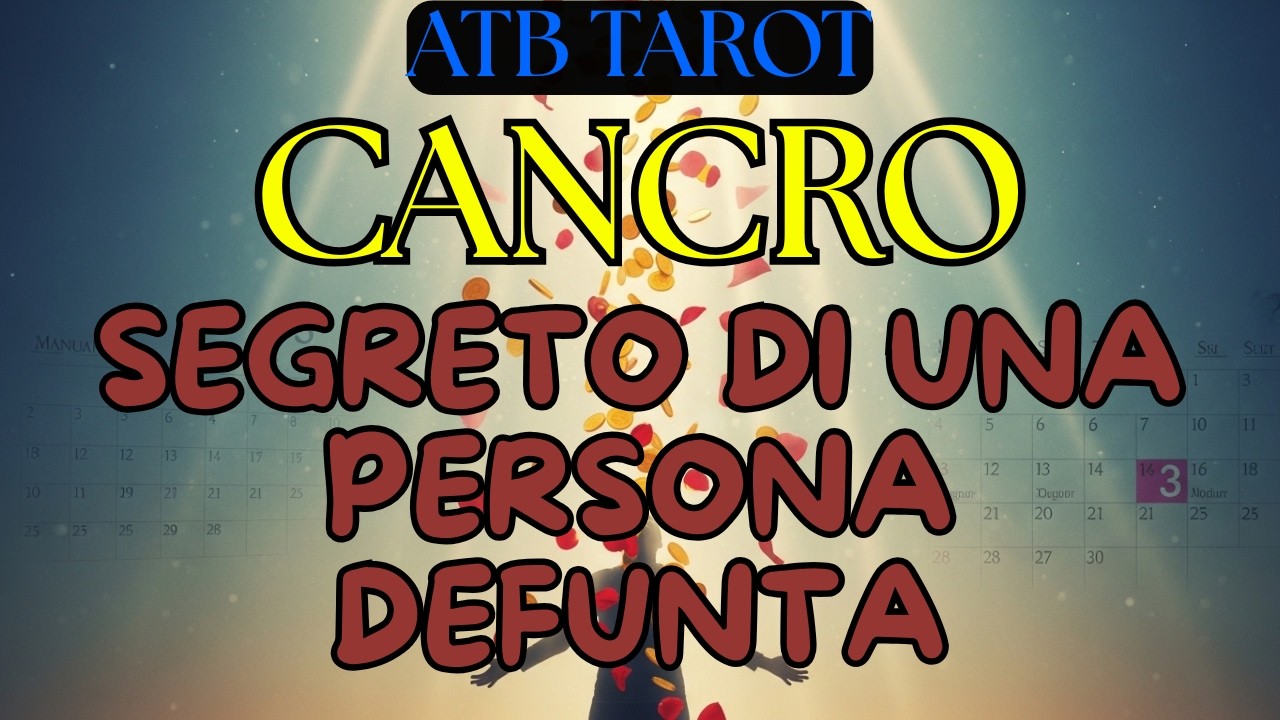 CANCRO: PRESAGIO 100% CERTO AMORE E DENARO NEI PROSSIMI 3 MESI