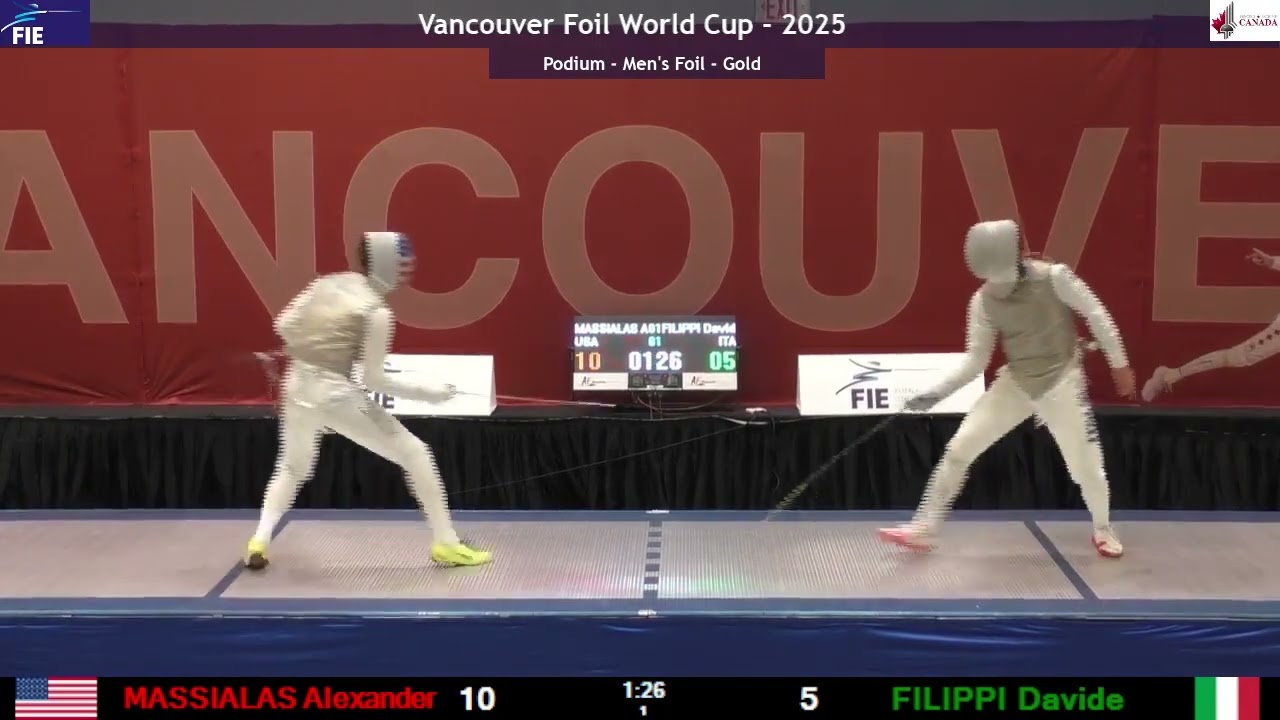 2025 147 SMF Coupe du Monde, Vancouver MASSIALAS Alexander vs FILIPPI Davide