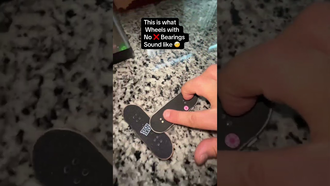 THE REASON YOU NEED BEARING WHEELS ‼️🔊🔊 #fingerboardtv #fingerboard #teckdeck