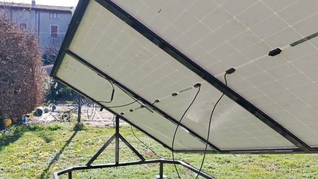 inseguitore solare 1 asse home made