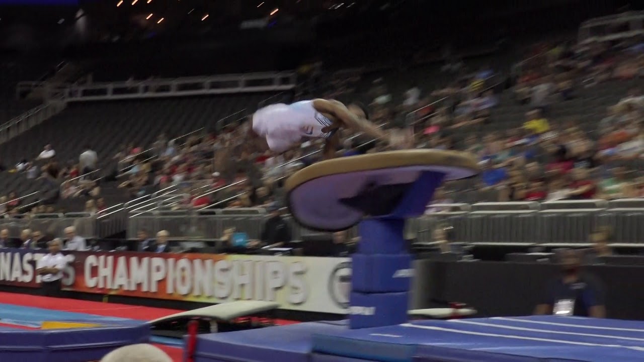 Khoi Young - Vault &ndash; 2019 U.S. Gymnastics Championships &ndash; Junior Men Day 2