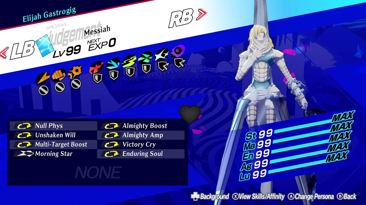 Persona 3 Reload: Maxed out Messiah show case (Hard/No DLC).