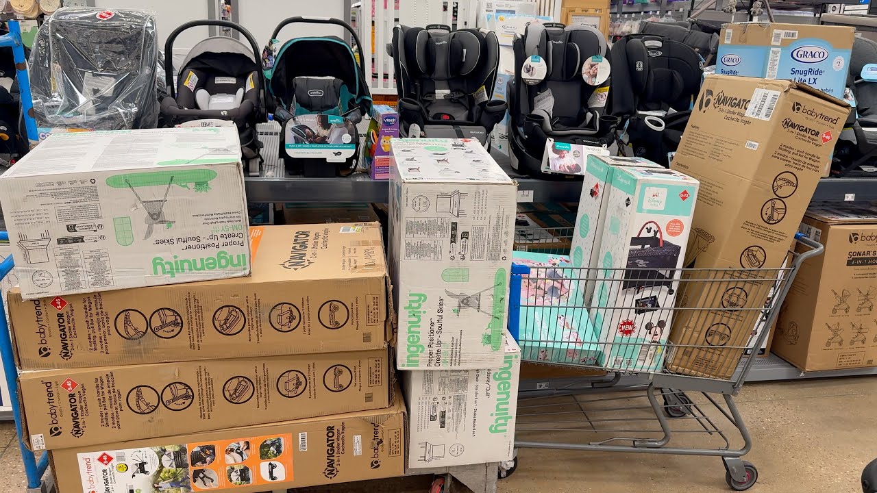RUN MASSIVE BABY HAUL $4 MINNIE SWING $9 BASSINET $20 HIGH CHAIR MUST WATCH