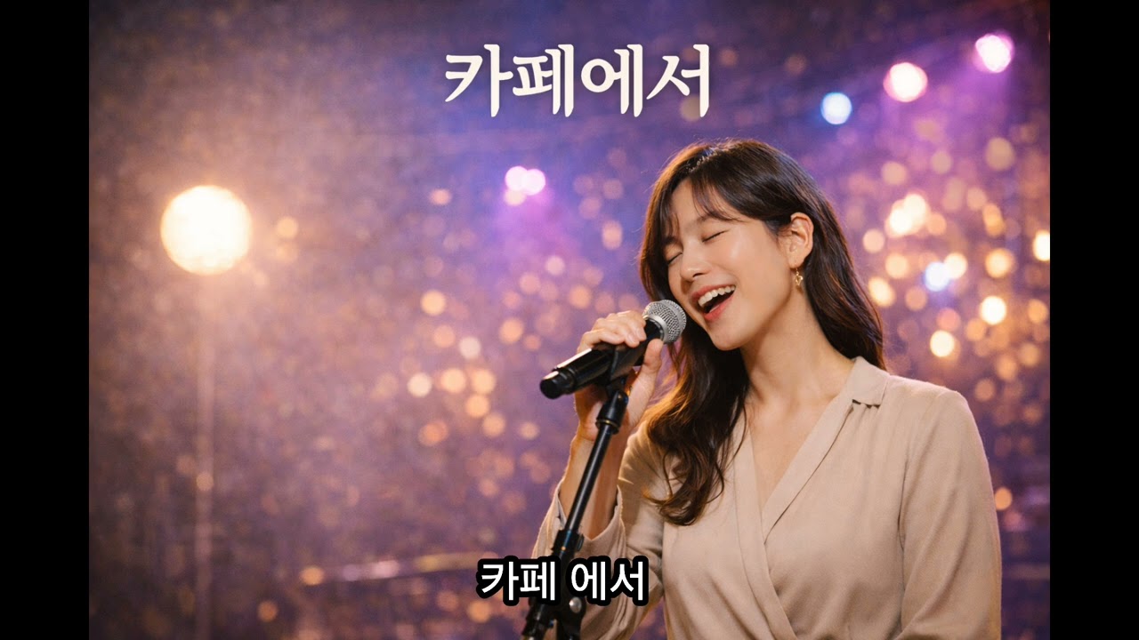 카페에서 | 신나는 트로트 | AI 감성 음악 | 여성 솔로 보컬