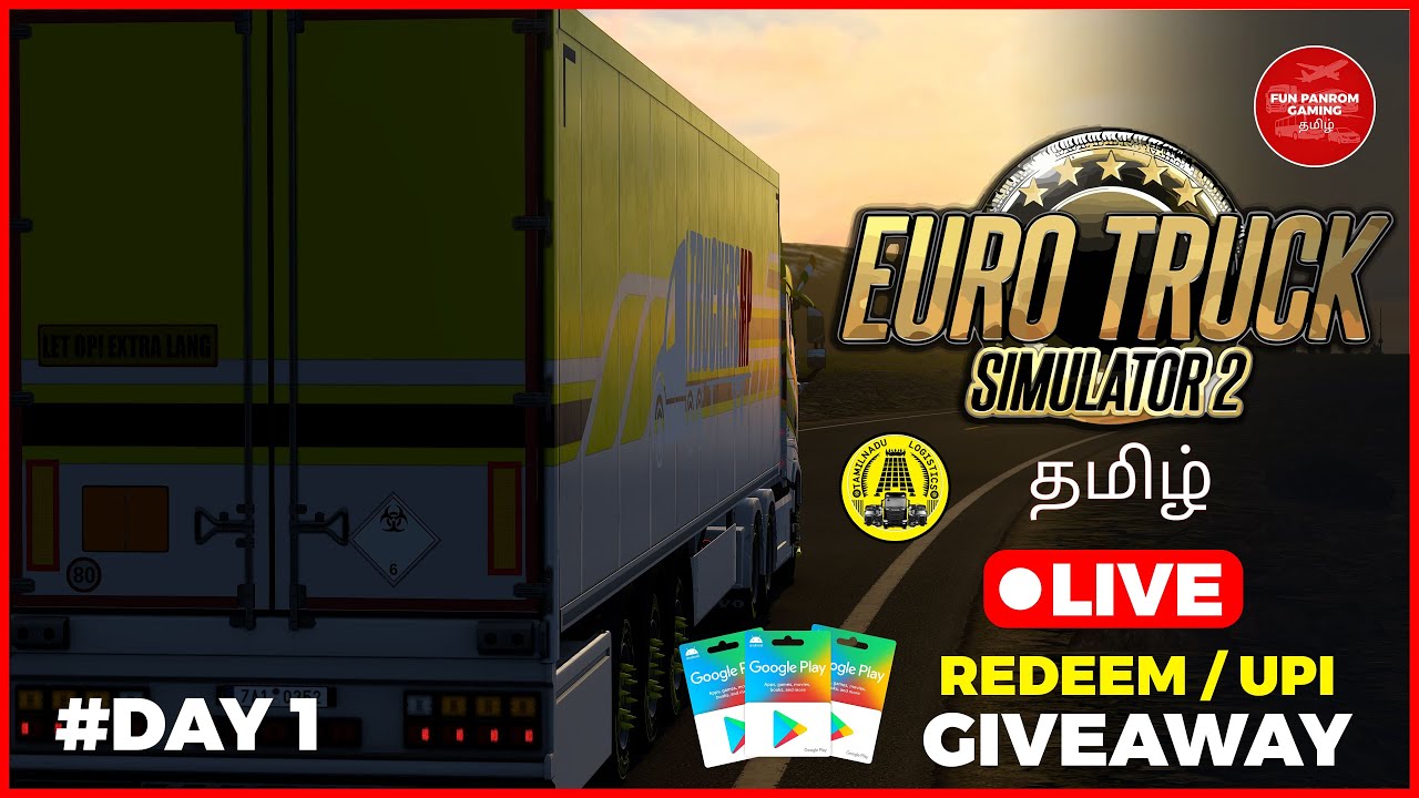 Euro Truck Simulator 2 🚛TruckersMP | ✨ Nitho Steering Wheel | ETS 2 Tamil 🔴Live Stream Tamil
