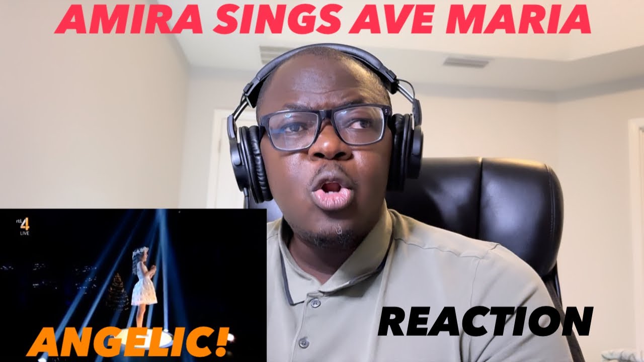 ANGELIC! FIRST TIME REACTION AMIRA WILLIGAGHEN AVE MARIA #firsttimereaction #reaction #avemaria