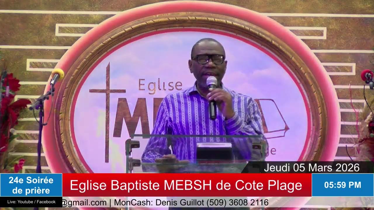 5e Semaine de Prière | Eglise Baptiste MEBSH De Cote-Plage | Jeudi 05 Mars  26