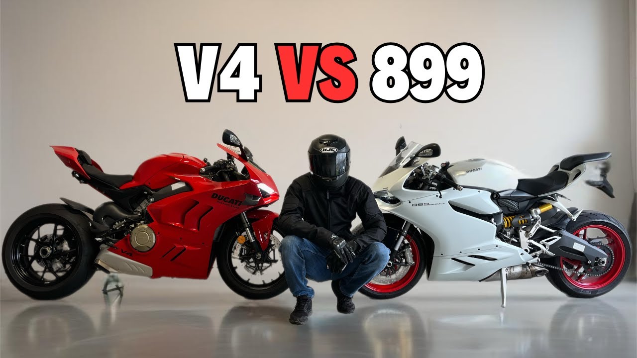 Ducati Panigale V4 vs. Ducati Panigale 899 | Detailed Comparison & Ride Review
