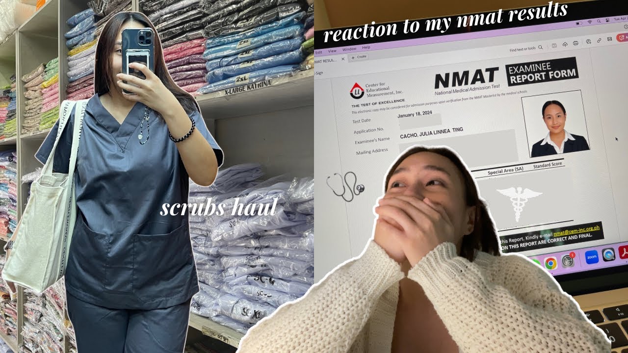 VLOG: Getting my NMAT 2024 Results 🩺 *reaction* + Bambang Trip *scrubs haul* (Philippines)