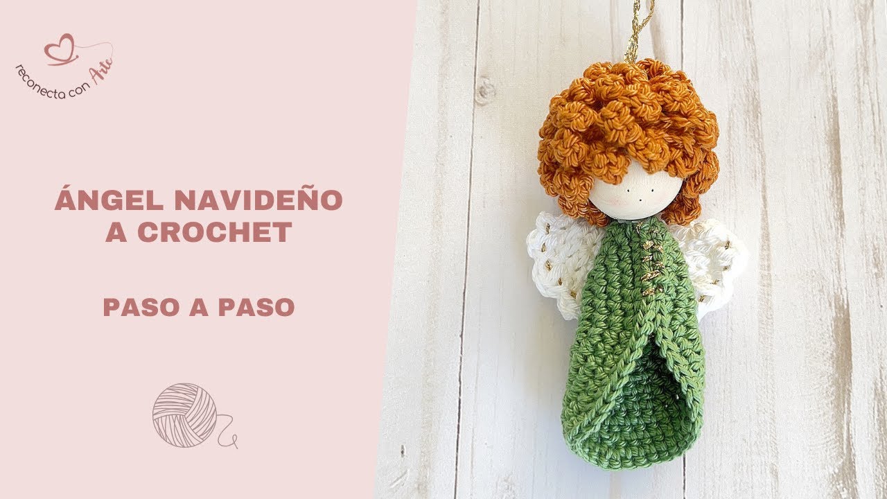 Ángel navideño a crochet | Tutorial paso a paso para Navidad DIY
