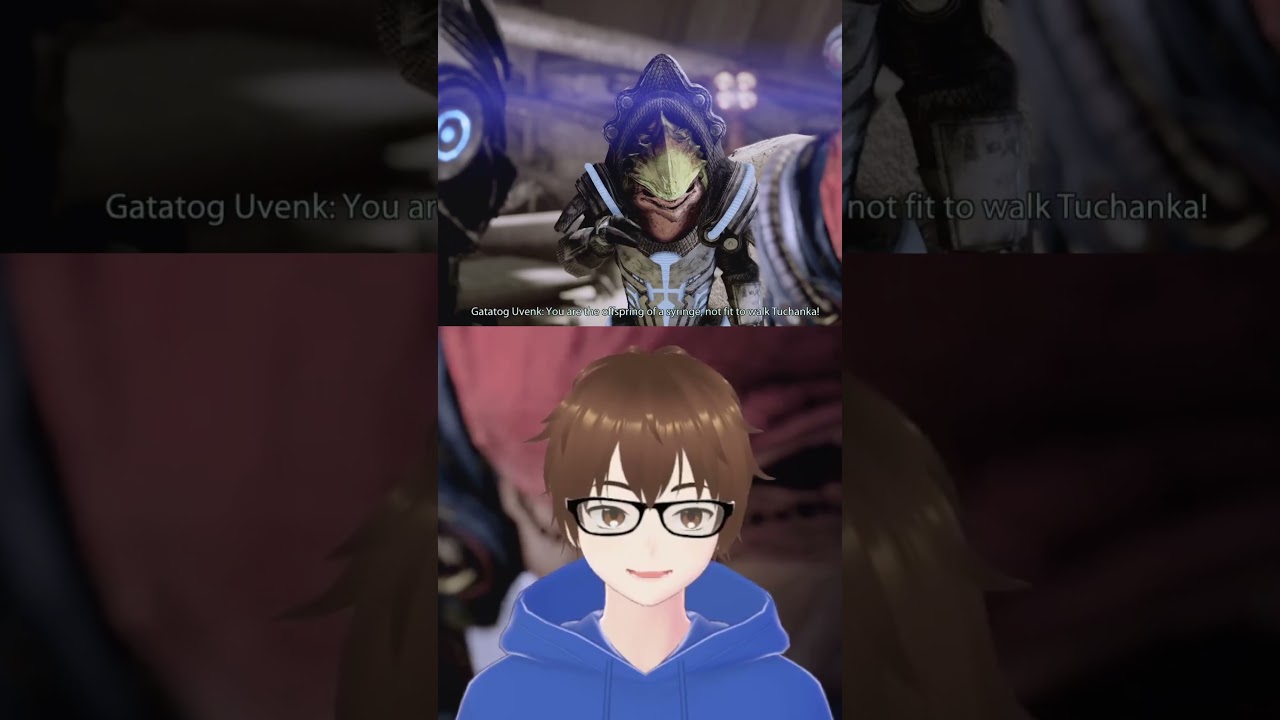 So....he's going through puberty? #masseffect2 #shorts #vtuber