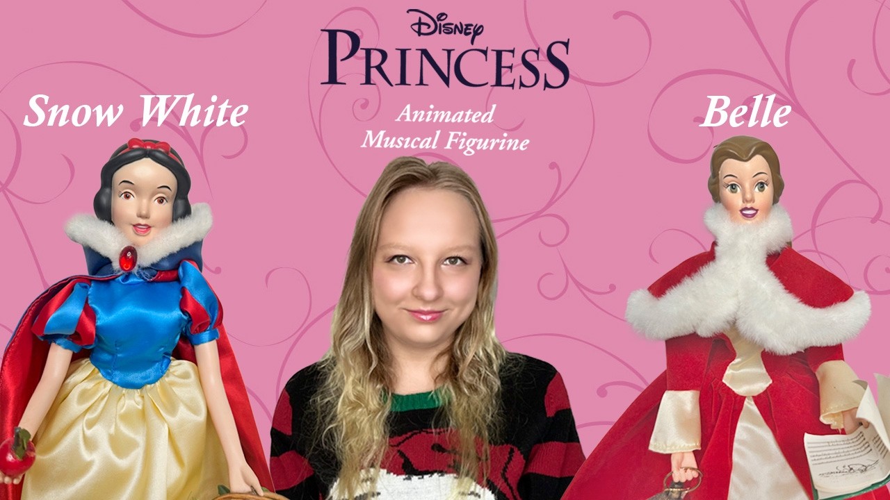 Принцессы-аниматроники!🤖 Обзор фигурок Disney Princess Animated Musical Figurine Snow White и Belle