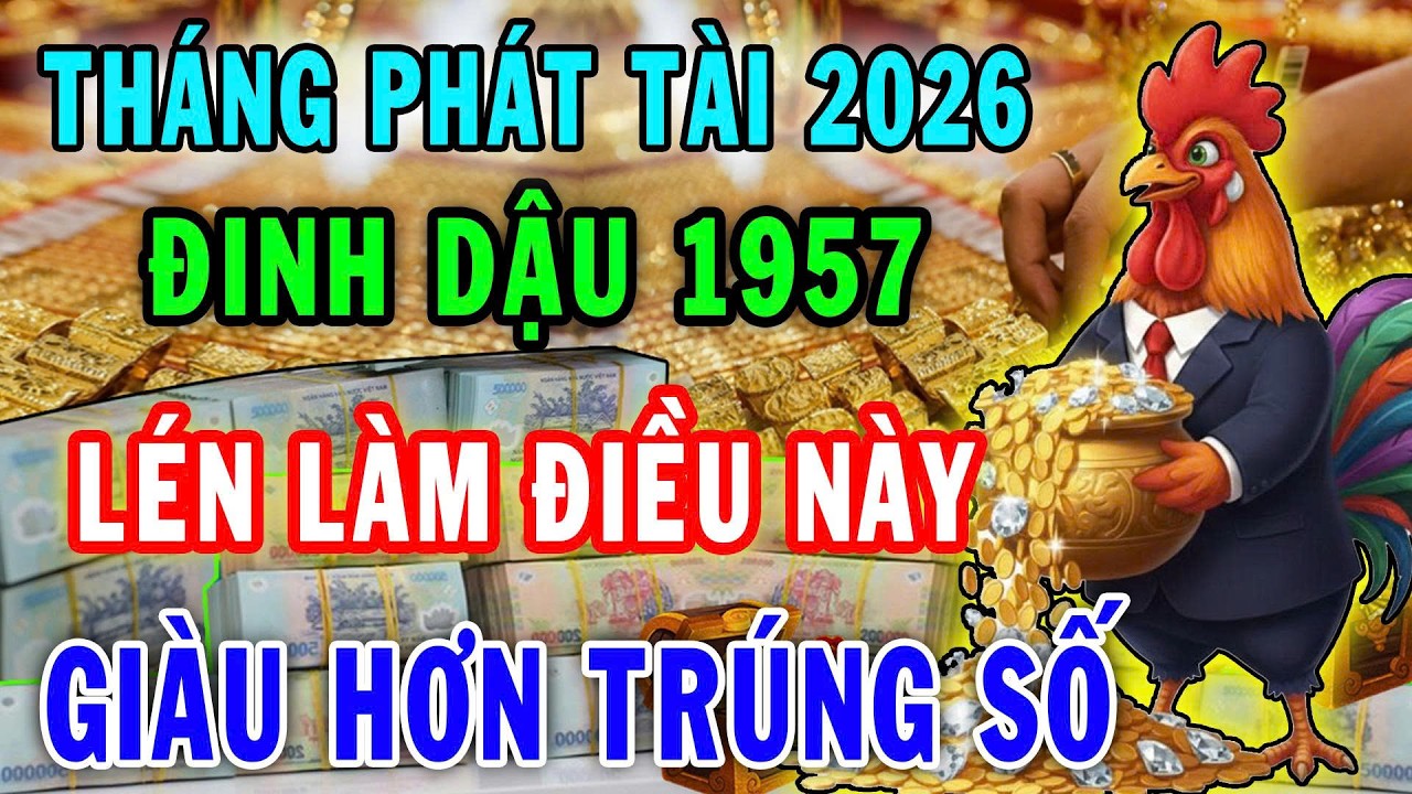 3 Tháng Phát Tài Lớn Nhất 2026 Đinh Dậu 1957 Lén Làm Điều Này Trời Cho Giàu Tiền Bạc Ùn Ùn Kéo Về