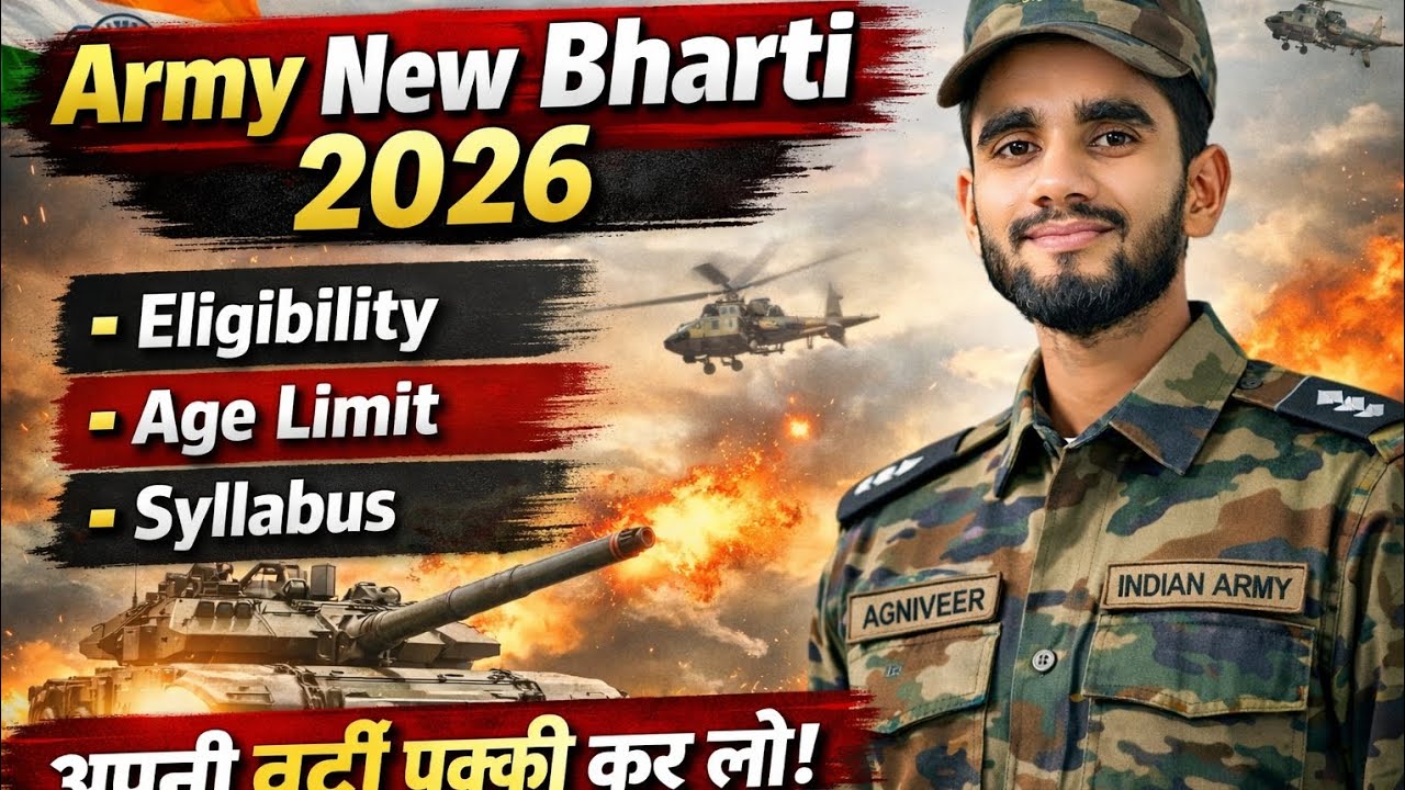 Army Bharti 2026 🔥 10,000+ Vacancy | Eligibility, Age Limit, Syllabus | Full Details Hindi