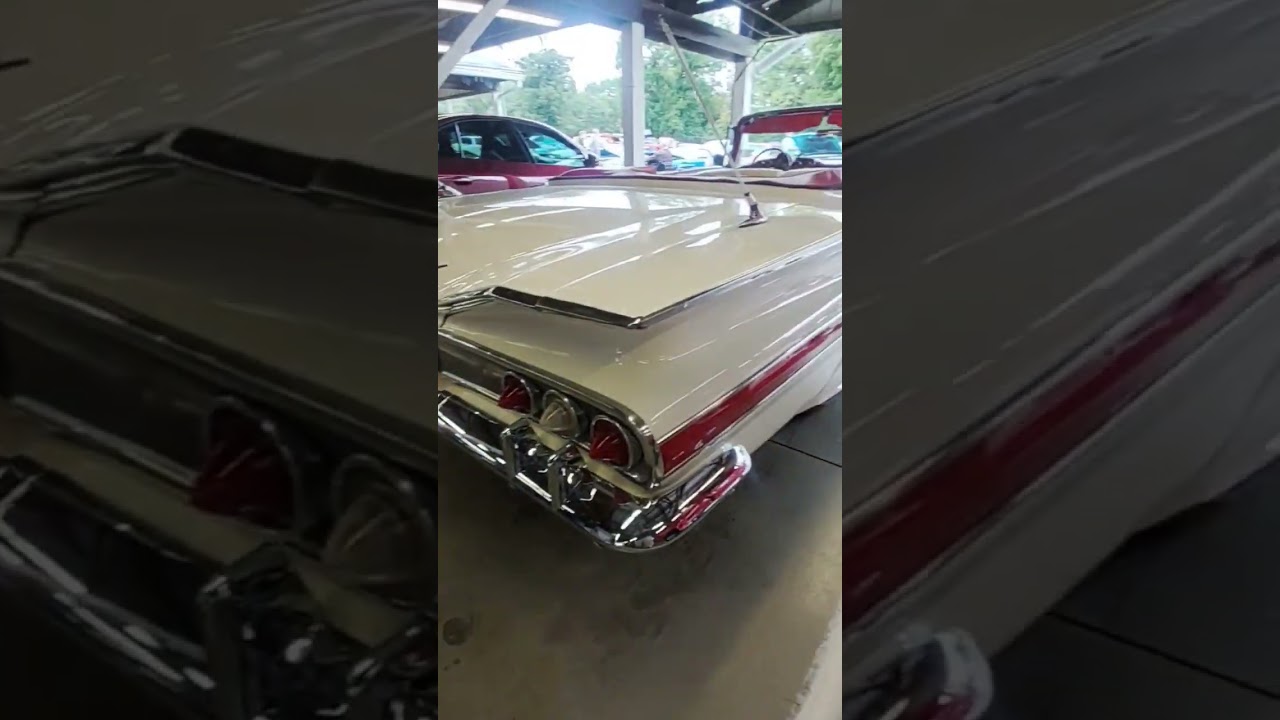 Beautiful White 1960 Chevrolet Impala convertible 🤩🔥#chevy