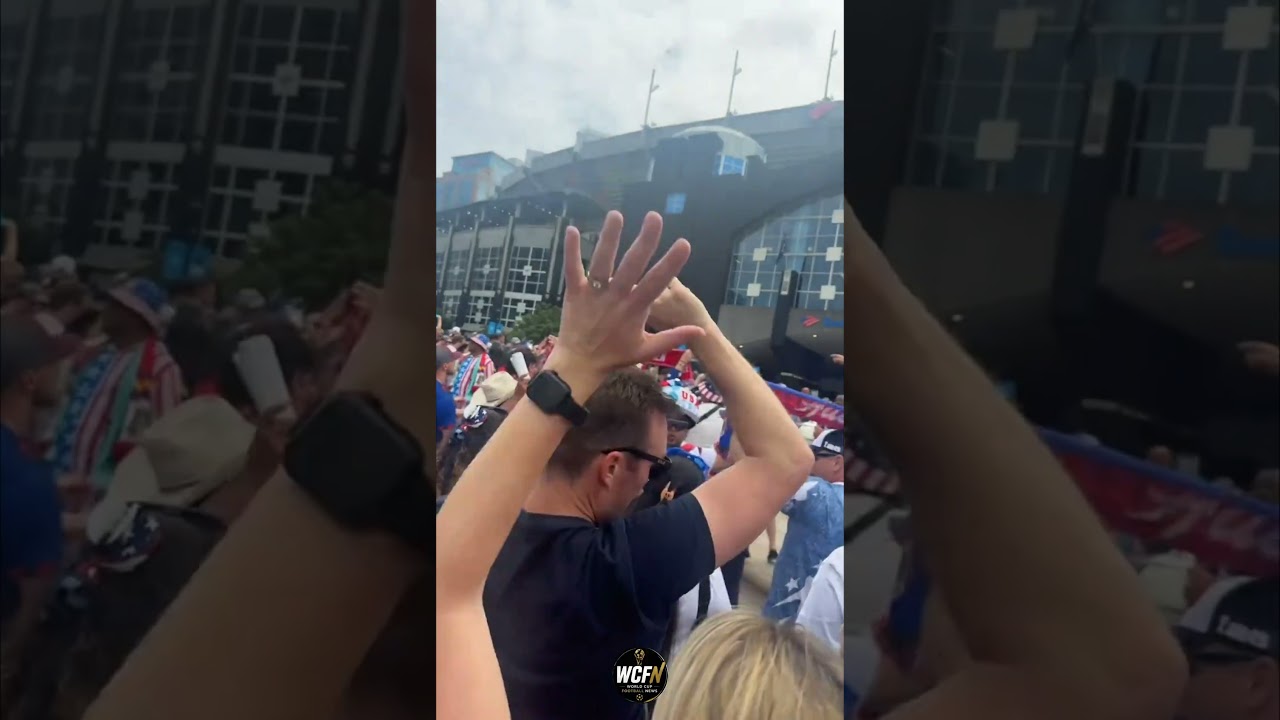 USA Fans Chant We Support the US US