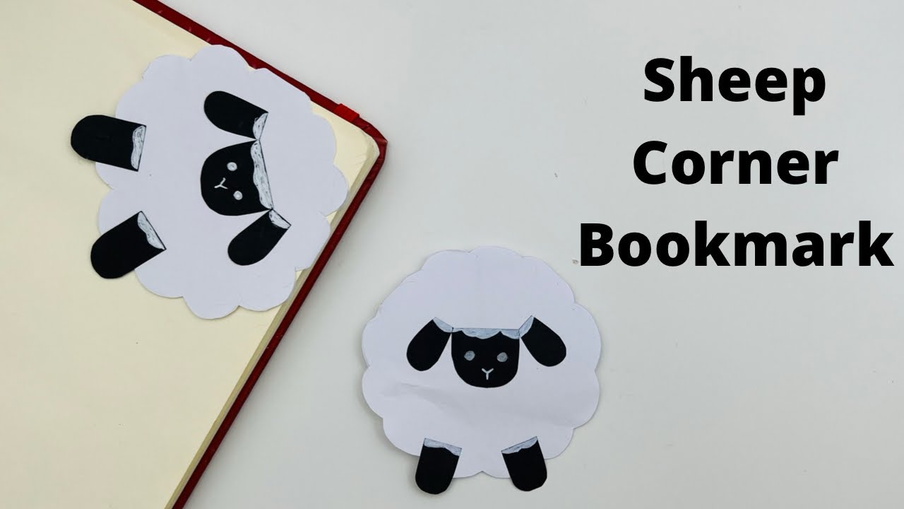 Origami Paper #sheep Corner Bookmark!! Paper Crafts For School / Origami Bookmark / Paper Craft New