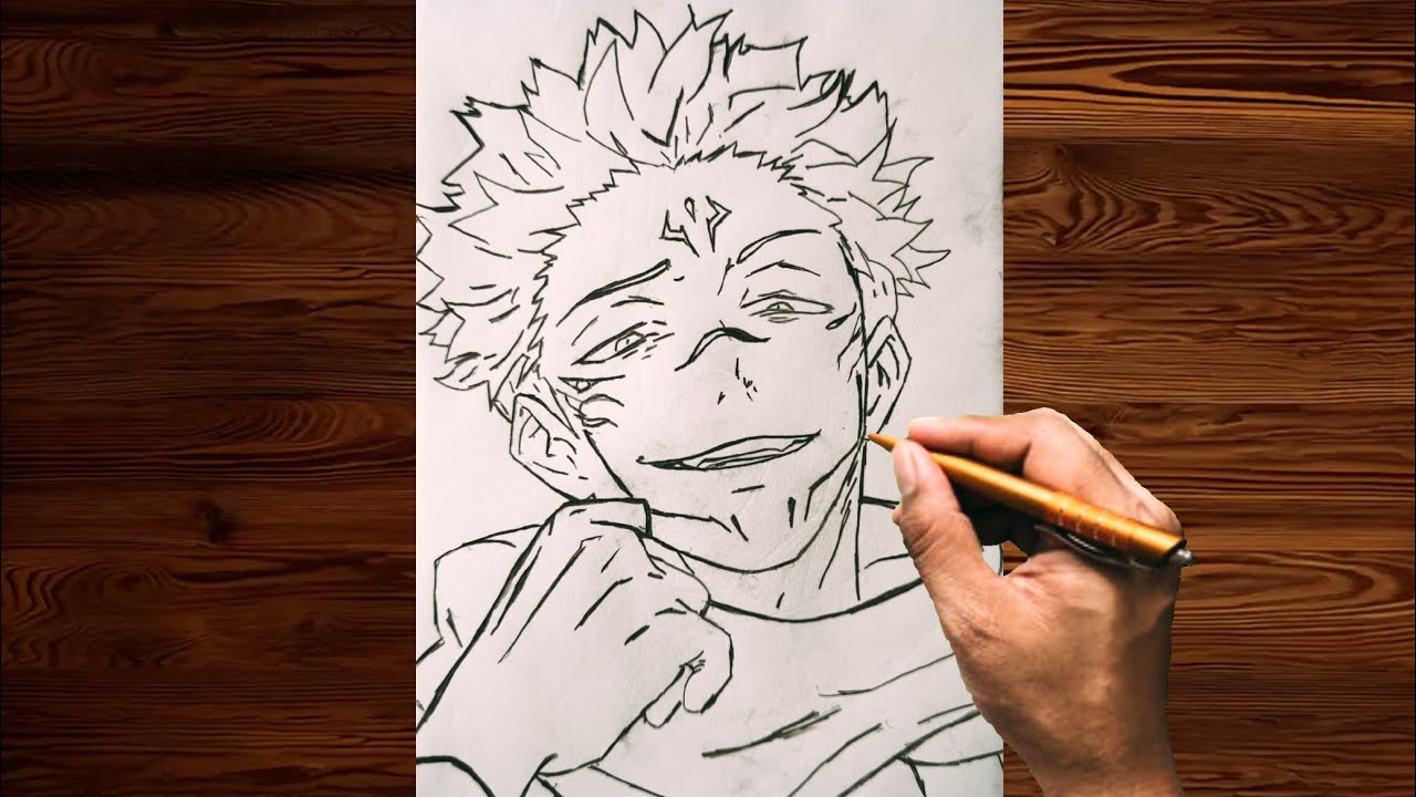 Drawing Sukuna | Full Tutorial | Step by Step - Jujutsu Kaisen