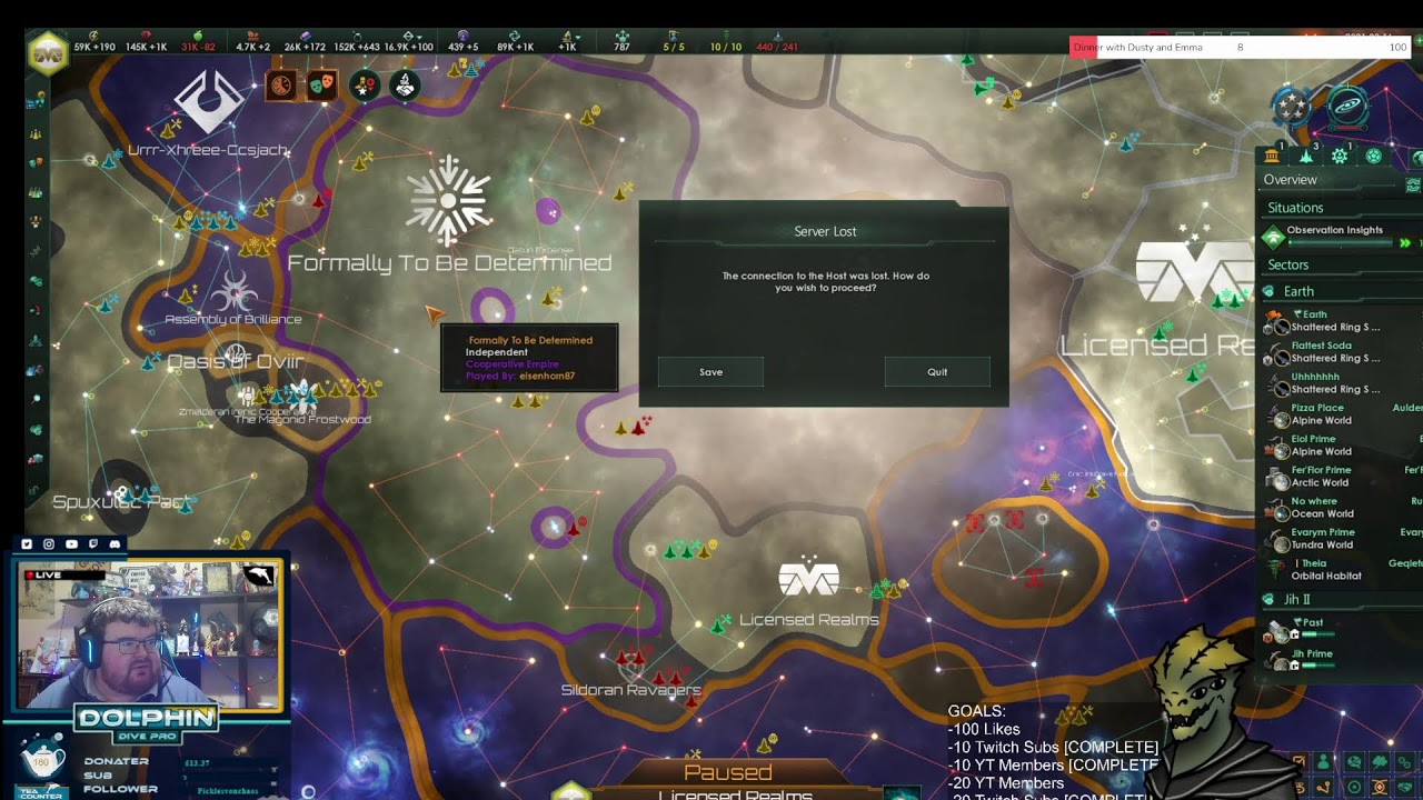 Stellaris  // !Patreon // !goal // Co-Op with @montuplays Timelines Season 8!