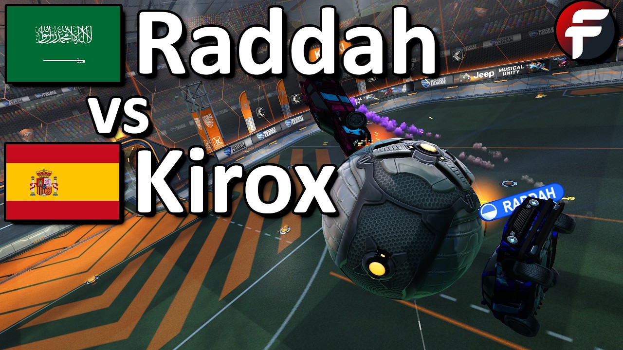Freestylowy gracz 1v1 z regionu MENA (Raddah vs Kirox &ndash; Mecz pokazowy 1v1 w Rocket League)