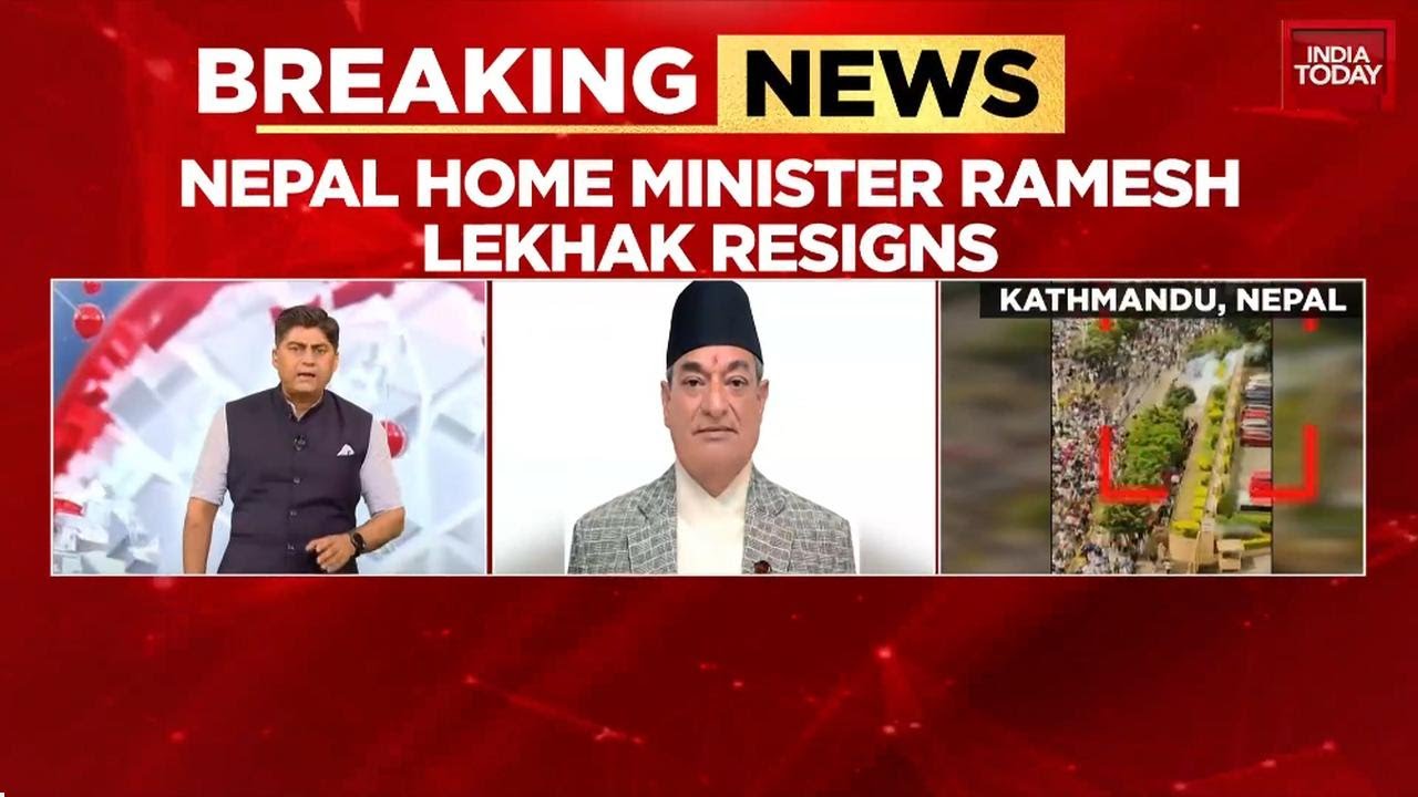 Breaking News: Nepal Home Minister Ramesh Lekhak Resigns Over Death Of 20 Student Protesters