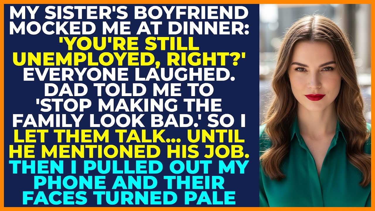 My Sister’s Boyfriend Mocked Me as 'Unemployed' — So I Froze His $1.5M Payday.