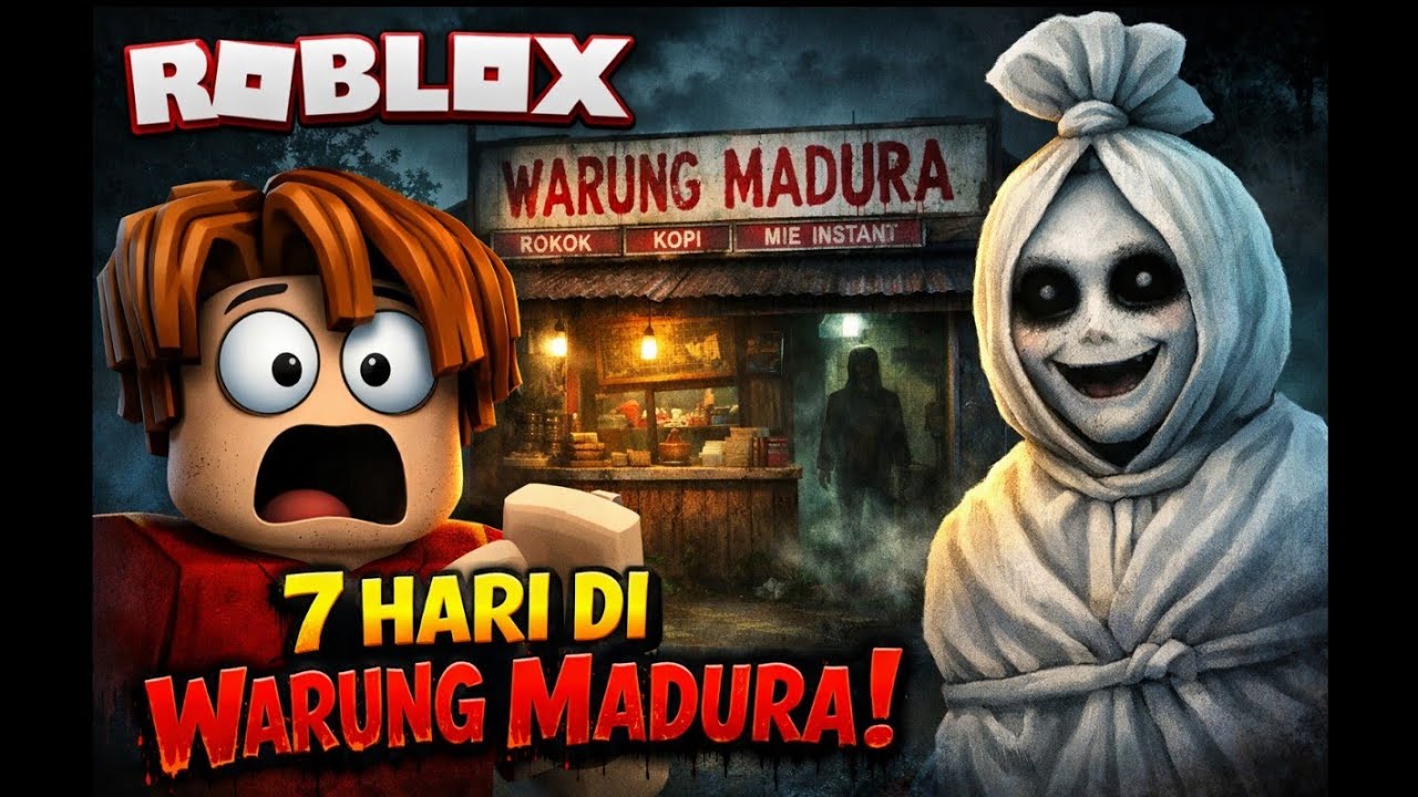Main game horor di Roblox berjudul 7 Hari Di Warung Madura tapi malah dipecat. Lanjut part 2!