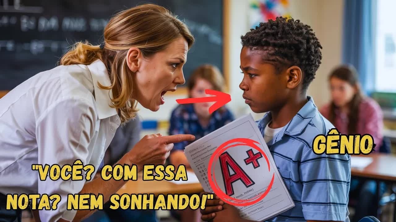 Garoto negro é acusado de colar na prova — então a diretora descobre que ele é um gênio...