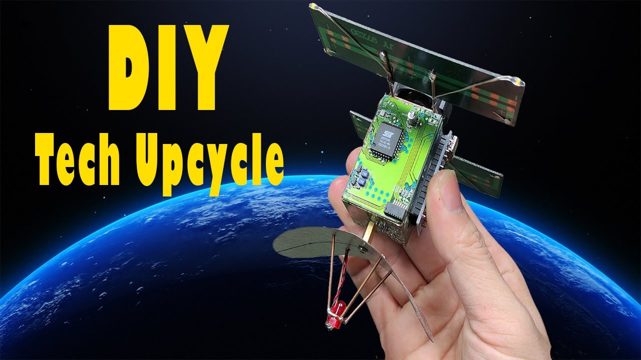 DIY Mini Satellite Model from Recycled Electronics &ndash; A Creative STEM Project!