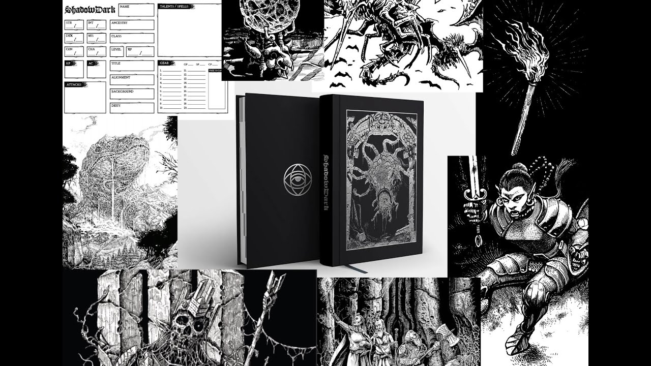 Shadowdark RPG book flip thru