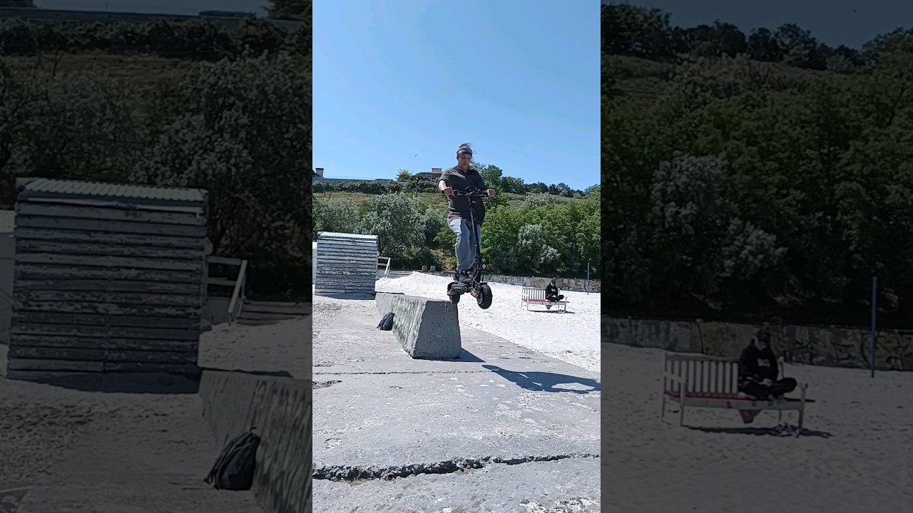 Kukirin g2 master ⚡ E-scooter jump⚡bunny hop #electricscooter #kukirin #kukiring2master #escooter