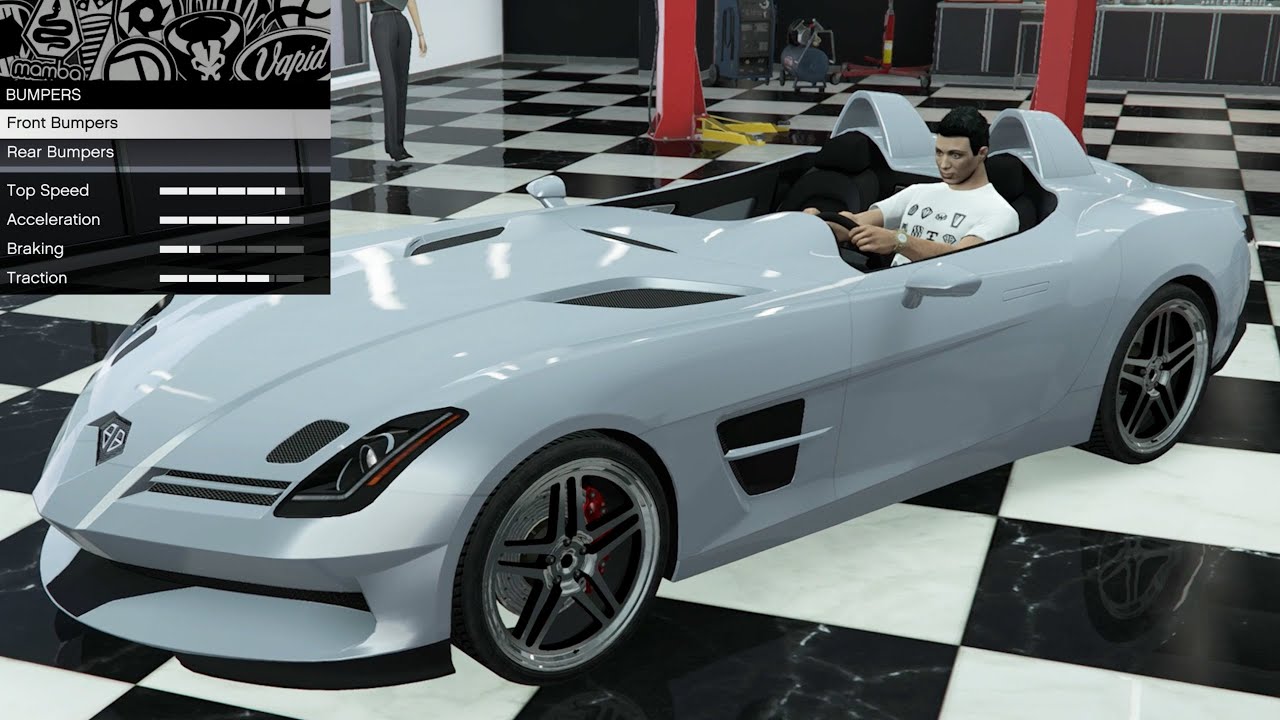 GTA 5 - DLC Vehicle Customization - Benefactor SM722 (Mercedes SLR Stirling Moss)
