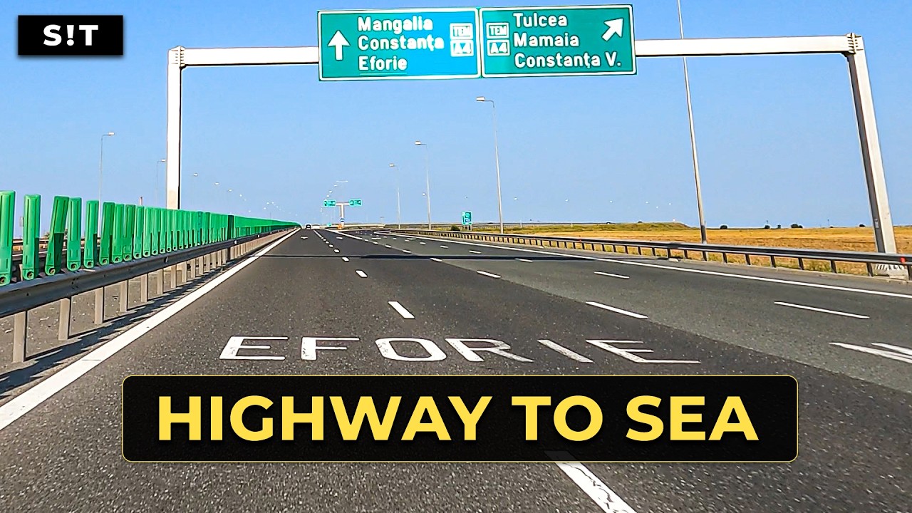 Bucharest to Constanta A2 Motorway Drive Autostrada Soarelui 4K 🚗