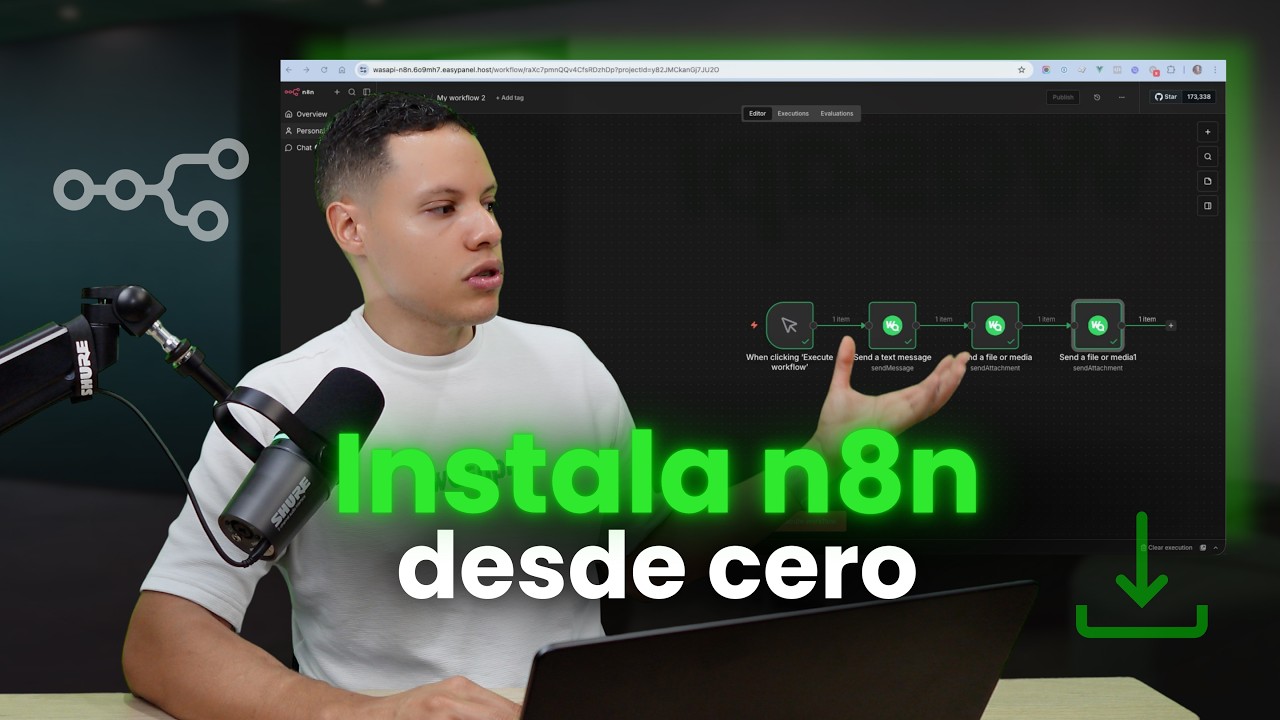 Cómo Instalar n8n (Local y Nube) + WhatsApp (con Wasapi)
