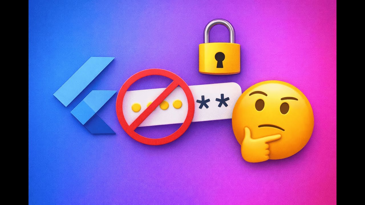 Tu ne devrais PAS stocker tes mots de passe comme ça en Flutter