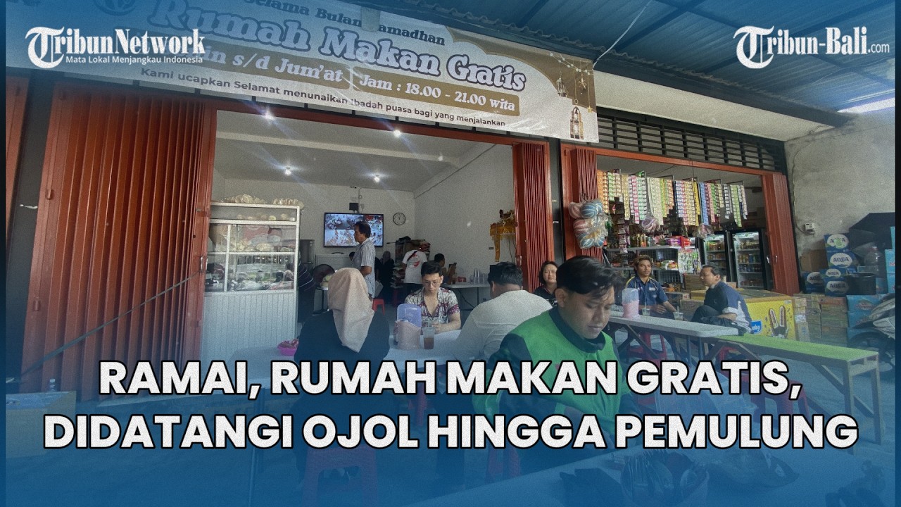 Rumah Makan Gratis di Denpasar Bali Habiskan 40 Kg Beras Perhari, Didatangi Ojol Hingga Sopir Truk