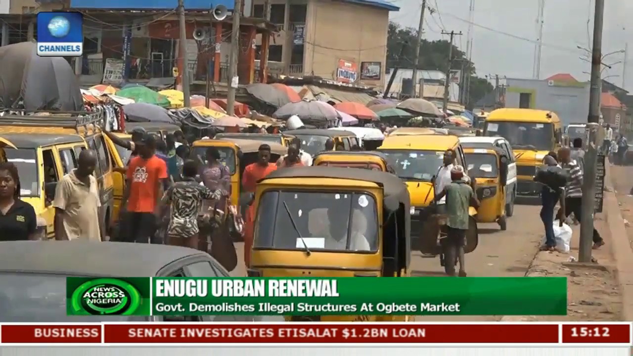 Enugu Govt Demolishes Illegal Structures At Ogbete Market
