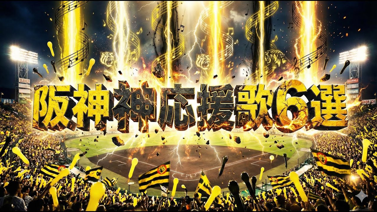 【聞き流し】阪神神応援歌6選#応援歌#阪神タイガース