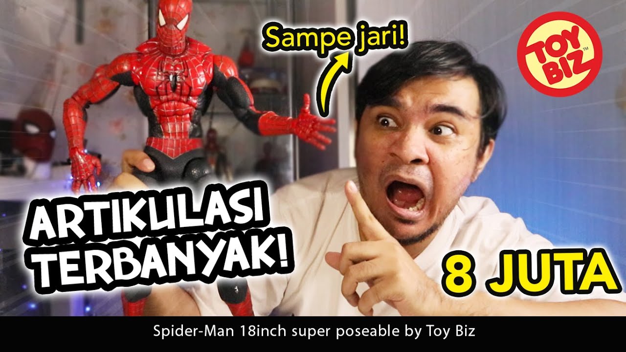 MAINAN SPIDER-MAN ARTIKULASI TERBANYAK DI DUNIA!