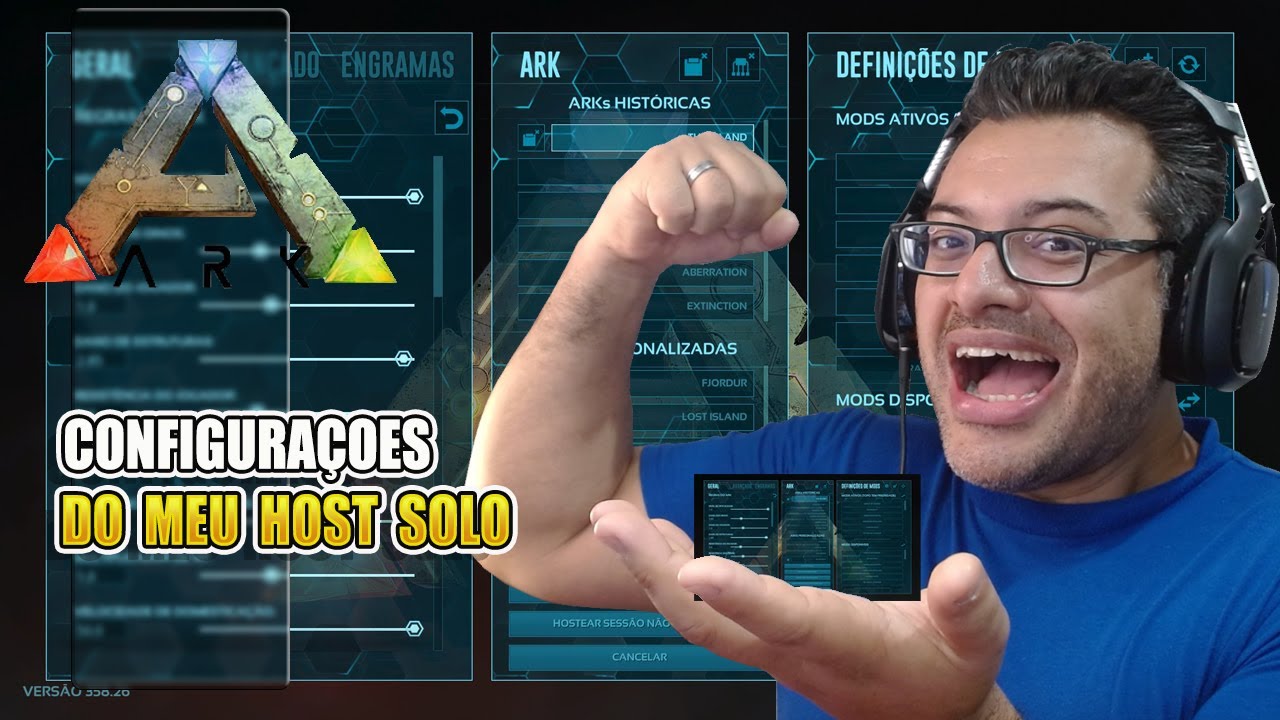 CONFIGURAÇÃO DO MEU HOST SOLO ARK: SURVIVAL EVOLVED - PTBR