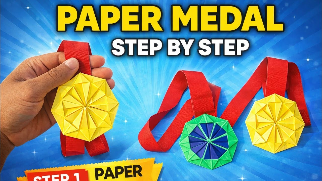 How to Make an Origami Award Medal with Paper | Step-by-Step Guide