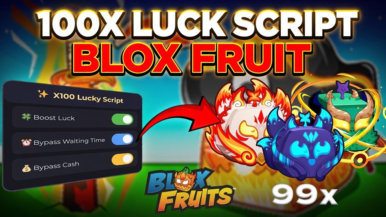 🧠 Blox Fruits 100X Luck Script | Massive Boost Luck + Bypass All | Free