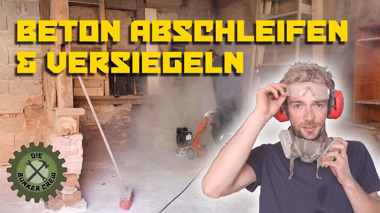 Betonboden abschleifen & versiegeln in unserer Werkstatt