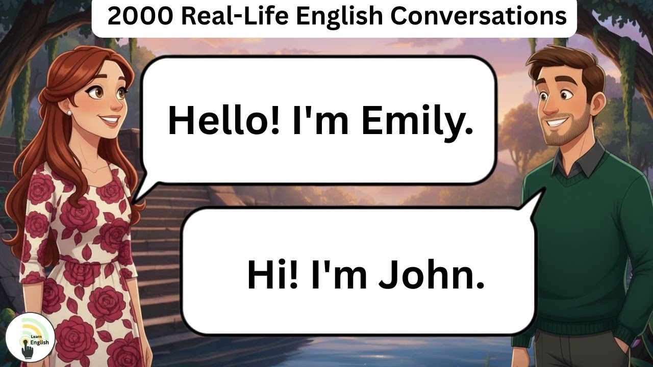 📈 2000 Real-Life English Conversations | Beginner Listening & Speaking Practice  | Learn English