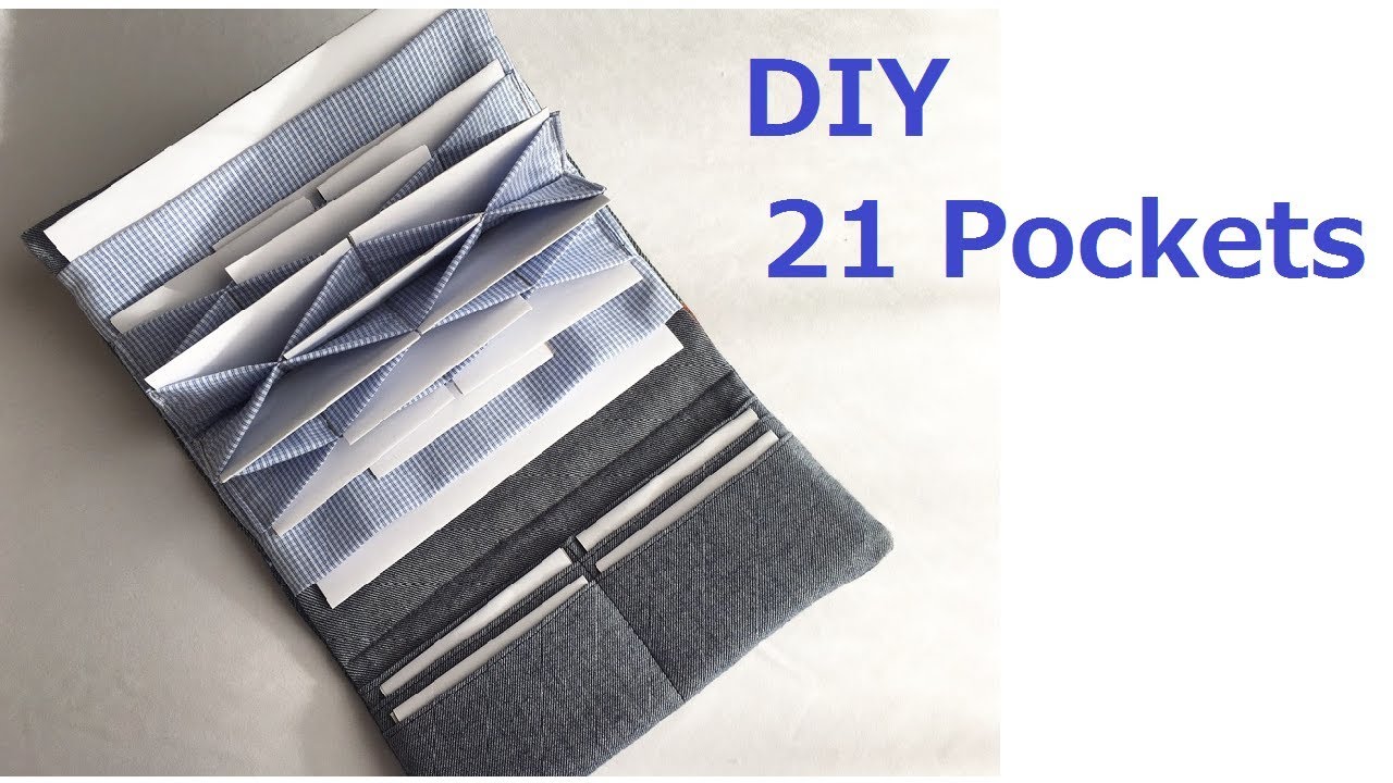 ジャバラカードケース 長財布 作り方 ②カード横入れ　accordion Wallet purse