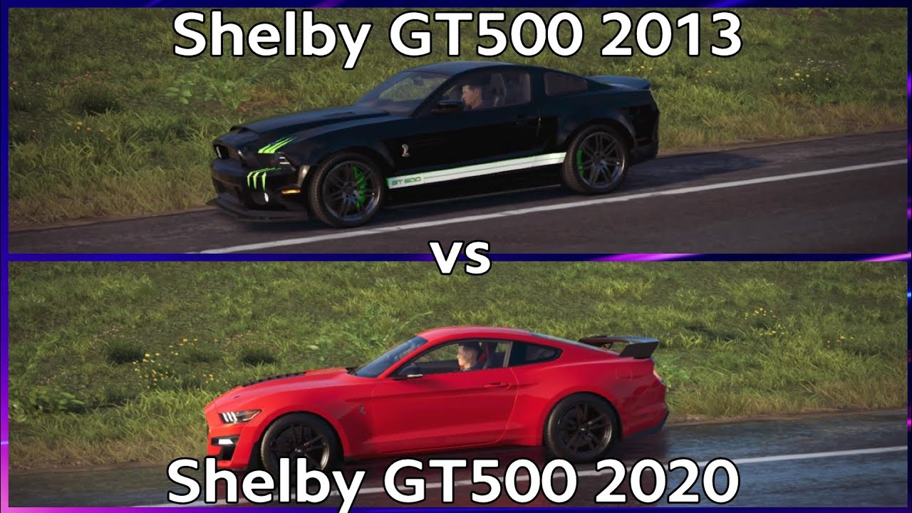 Ford Mustang Shelby GT500 2013 vs GT500 2020 -The Crew 2 (witch is faster)
